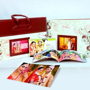 Wedding Album With Leather Bag and Leather cover